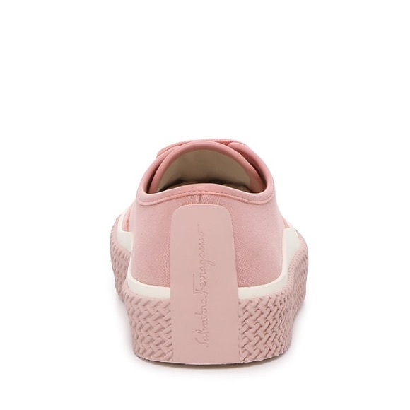 New Salvadore Ferragamo Pink SNEAKERS Lace-up Storm Shoes 7.5 NIB dust bag - Picture 13 of 16